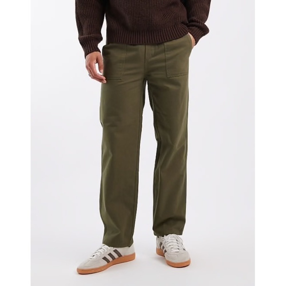 Only‎ & Sons Mens Loose Fit Olive Green Elastic Waist Drawstring Pants XXL NEW